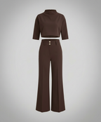 Tailored Autumn Pants Set Women