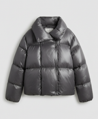 Short down coat women'shood