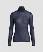 Transparent Turtleneck Blouse Women