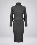 Cozy knitted dress women