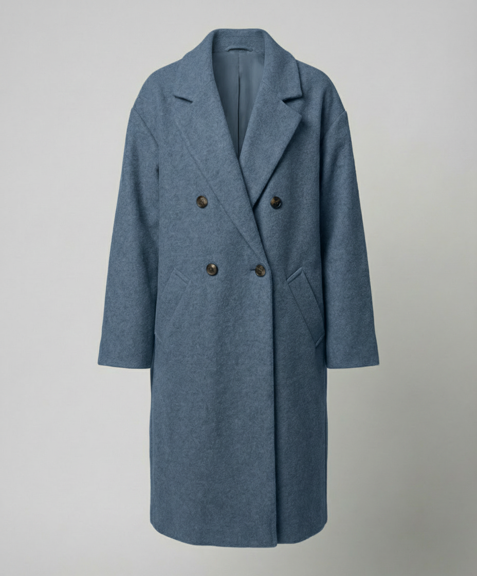 Elegant Oversized Wool Coat Women