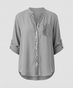 Glitter blouse women sequins