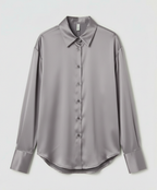 Elegant Silk Blouse Vintage Women