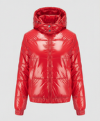 High-gloss women's quilted jacket