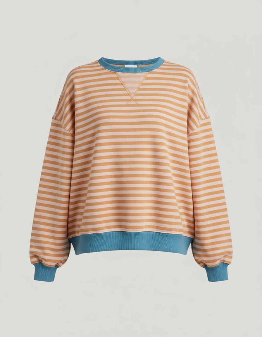 Striped Oversized Sweater Women