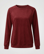 Comfortable Round Neck Sweatshirt Women