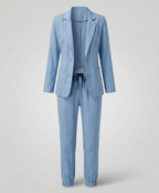 Elegant Blazer Jogger Women's Set