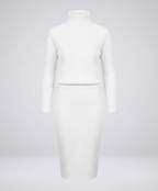 Cozy knitted dress women