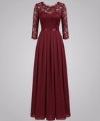 Elegant lace bridesmaid dress