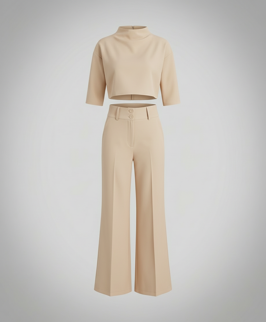 Tailored Autumn Pants Set Women