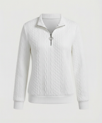 Structured knit casual pullover women's