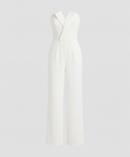 Sleeveless V-neck jumpsuit