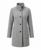Elegant Vintage Wool Coat Women