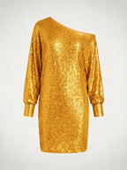 Glamorous Contrast Sequin Dress Women