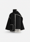 Elegant Scarf Jacket Women Warm