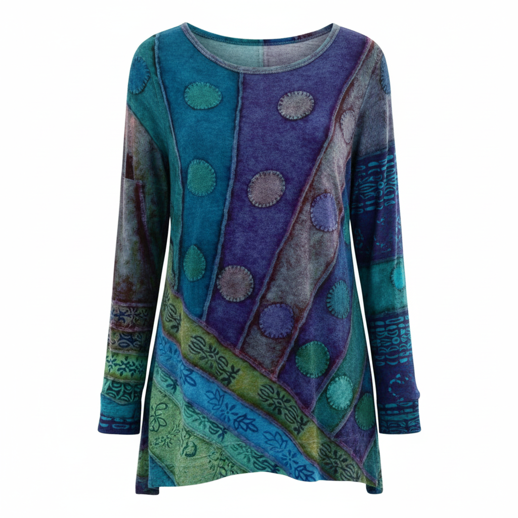 Colorful Vintage Tunic Women