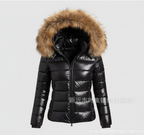 Women's Quilted Jacket Faux Fur Collar