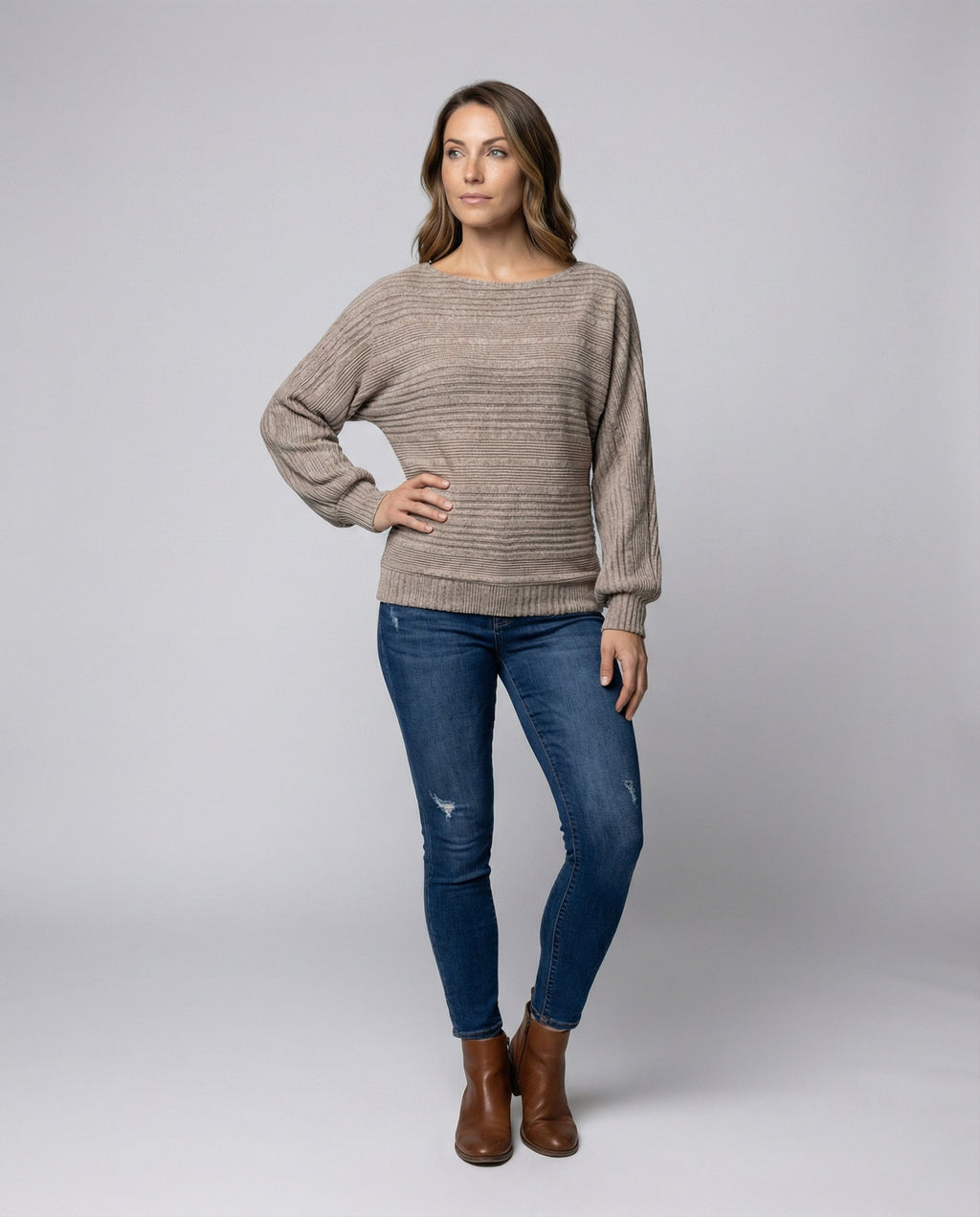 Relaxed Batwing Sleeve Women's Blouse