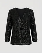 Glitter Sequins Top Women