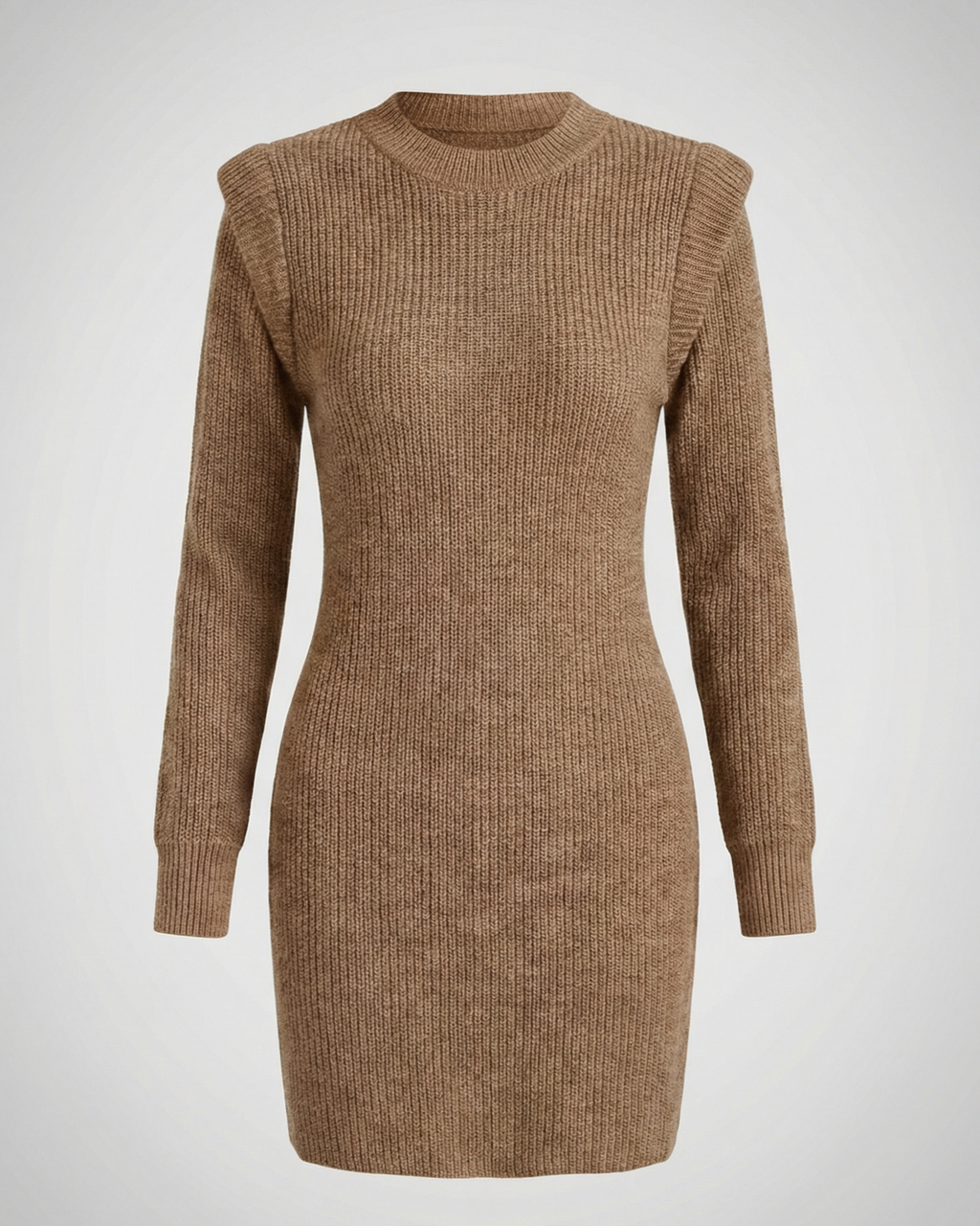 Elegant Figure-Hugging Knitted Midi Dress