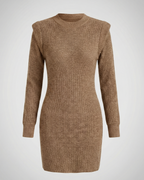 Elegant Figure-Hugging Knitted Midi Dress