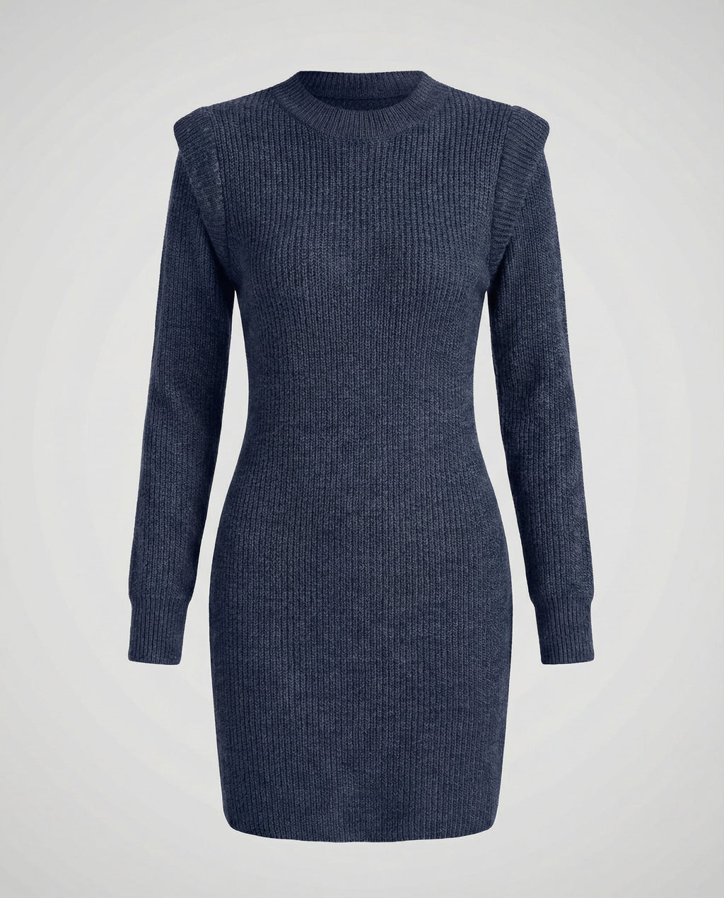 Elegant Figure-Hugging Knitted Midi Dress