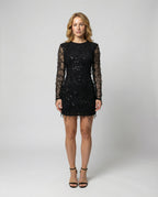 Elegant Fringe Sequin Dress Women
