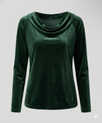 Elegant Velvet Shirt Women Casual