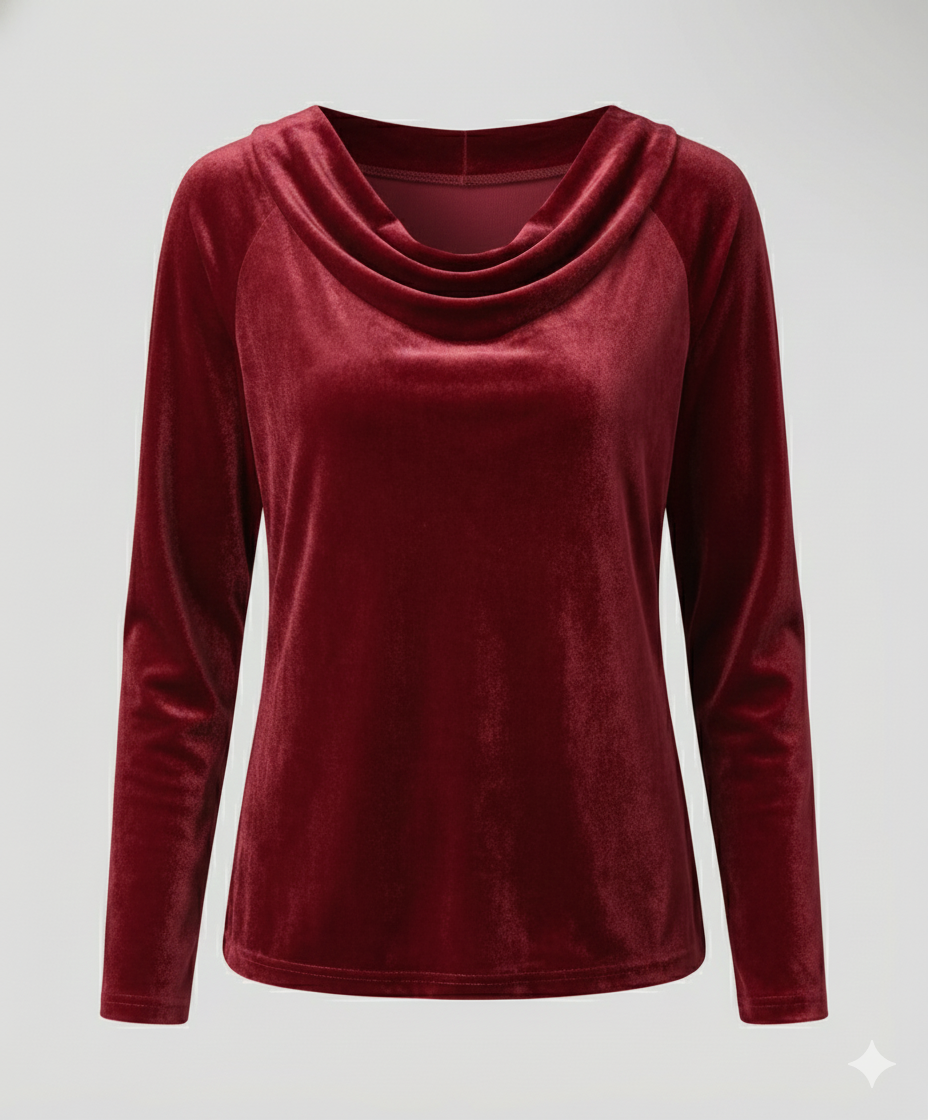 Elegant Velvet Shirt Women Casual