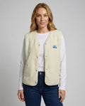 Women's Vest Button Closure