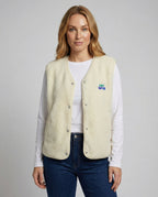 Women's Vest Button Closure