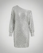 Glamorous Contrast Sequin Dress Women