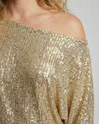 Glamorous Contrast Sequin Dress Women