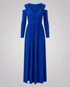 Elegant Split Evening Maxi Dress