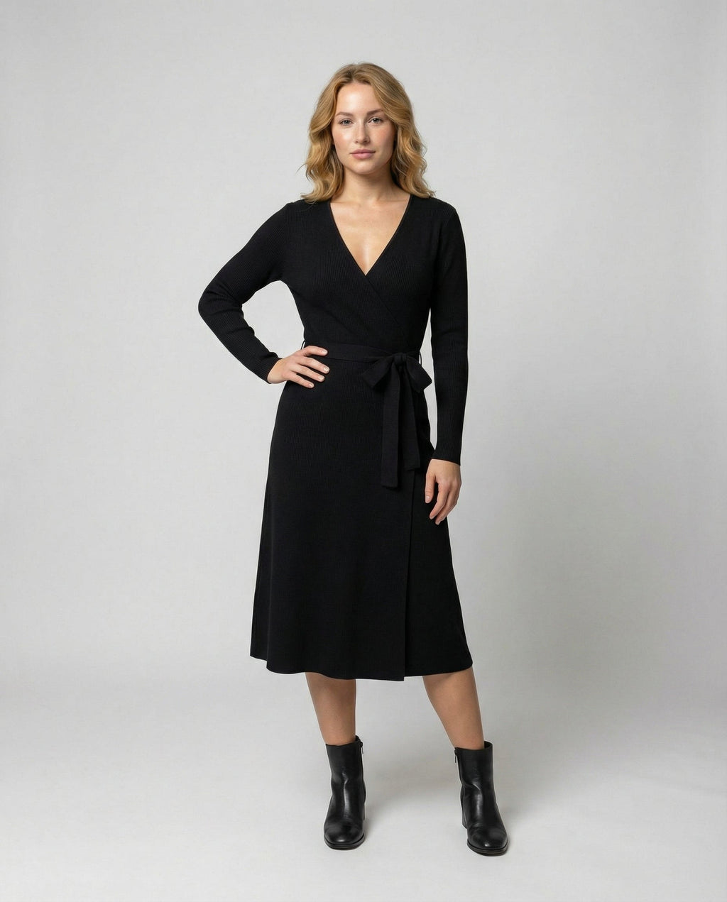 Elegant Wrap Dress Women