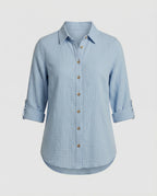 Elegant Ruffle Women's Shirt