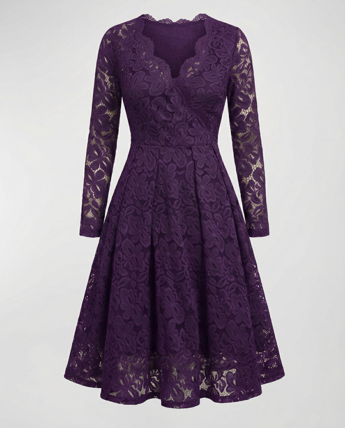 Elegant lace dress women