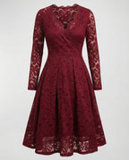 Elegant lace dress women