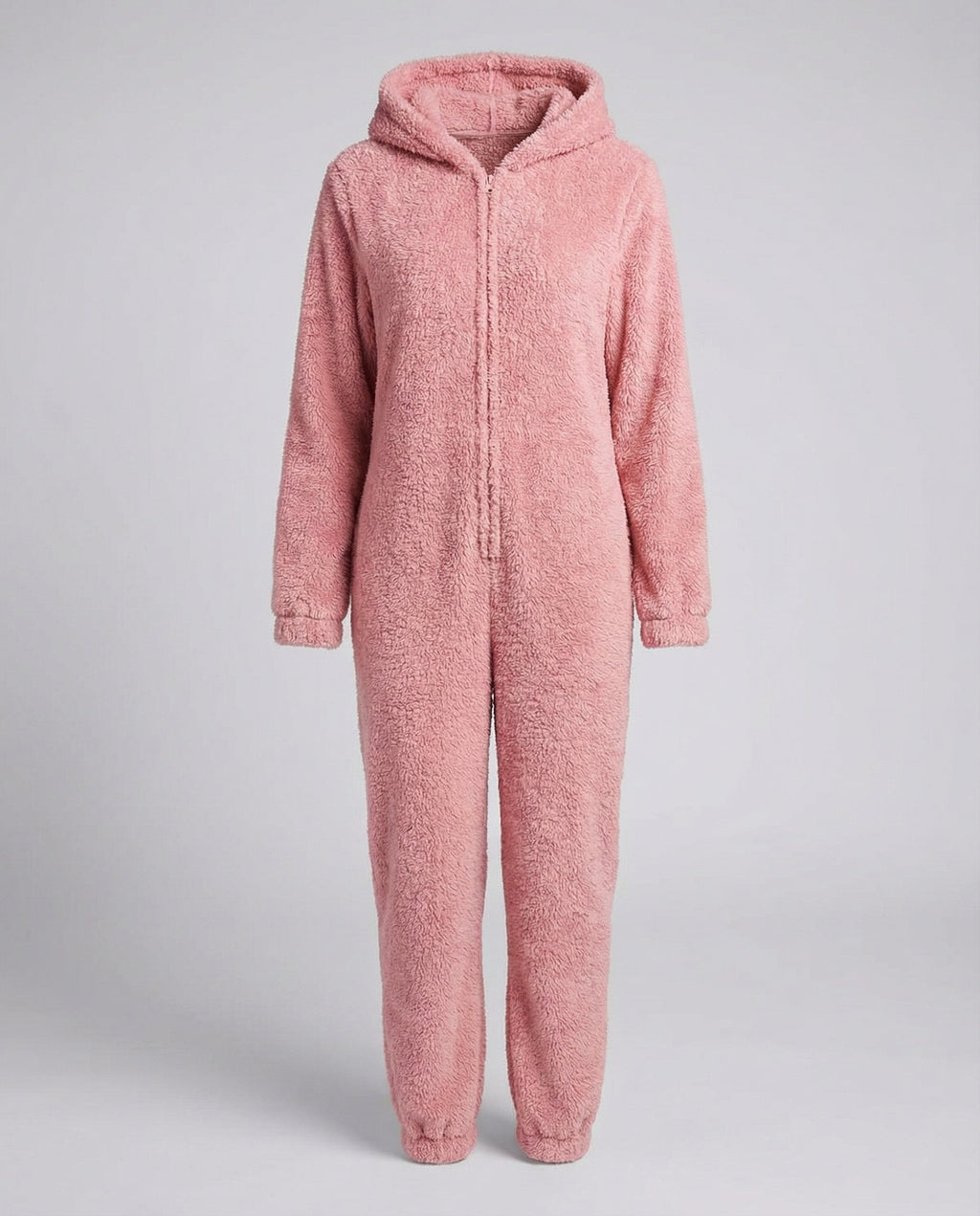 Women Teddy Fleece Overall Hood