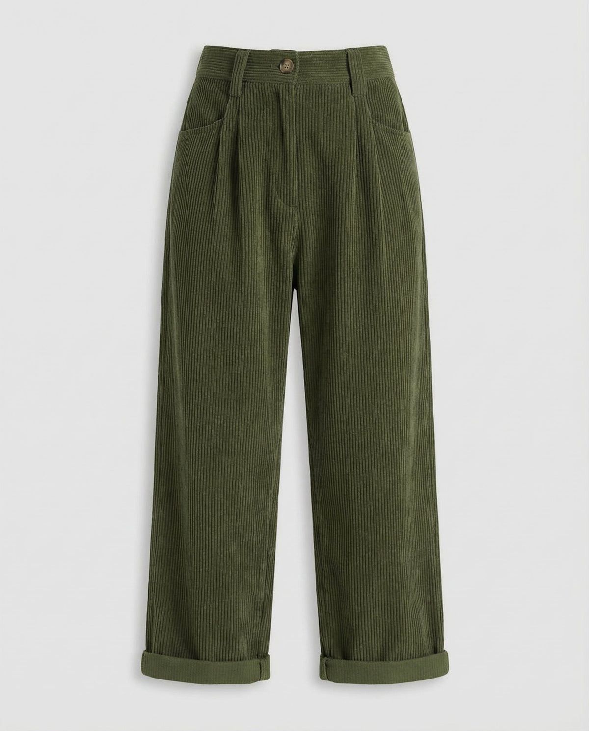 Casual cord pants women comfort