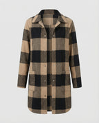 Casual Women's Check Long Blouse