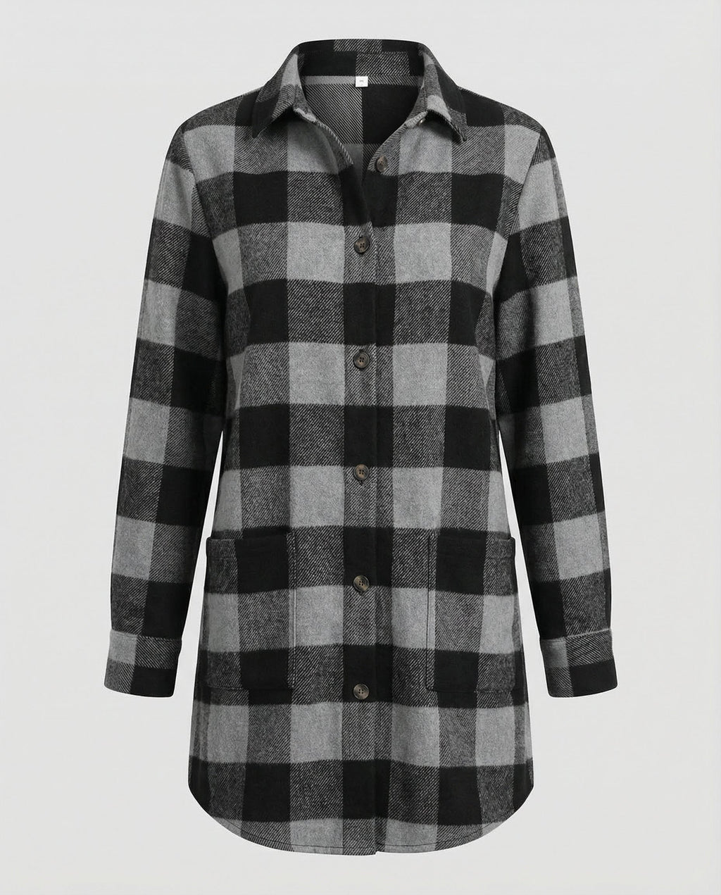 Casual Women's Check Long Blouse