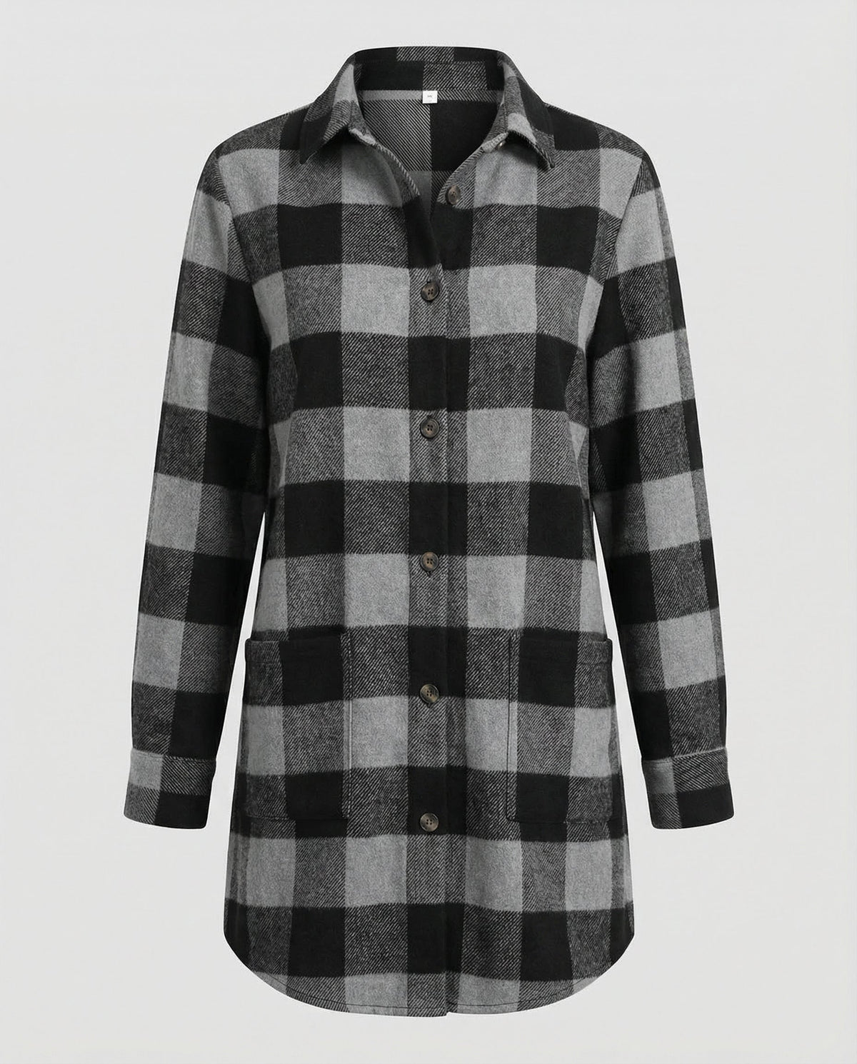 Casual Women's Check Long Blouse