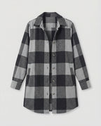 Casual Women's Check Long Blouse
