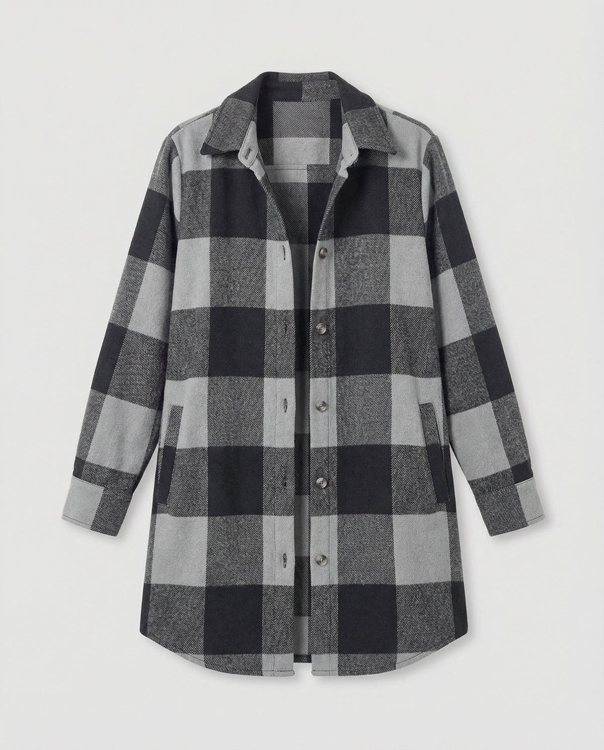 Casual Women's Check Long Blouse