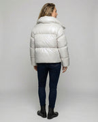 Short down coat women'shood