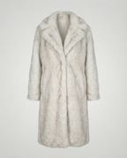 Luxurious women's faux fur coat