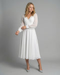 Elegant Chiffon Flatter Dress Women