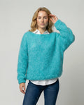 Oversized Pullover U Boat Neck