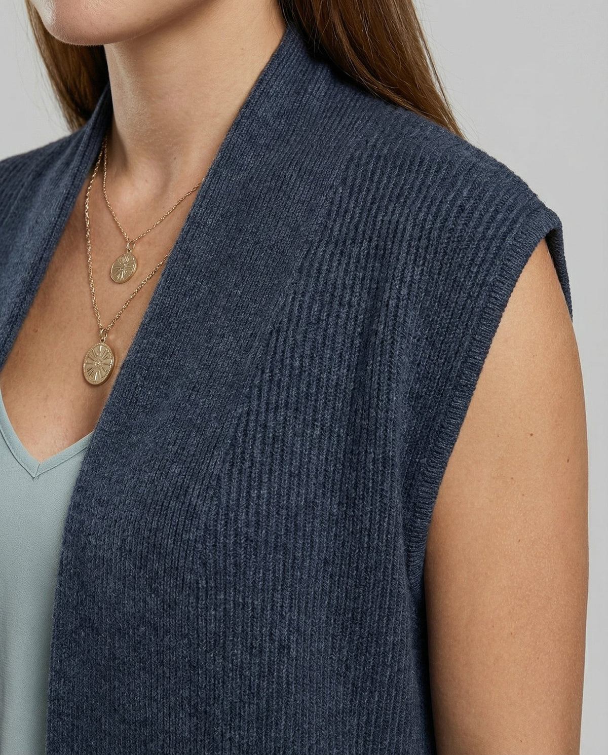 Oversized Women's Knitted Vest